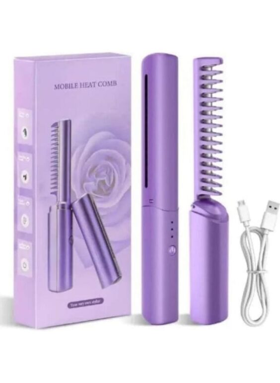 Wireless Professional Hair Straightener Curler Comb - Image 2