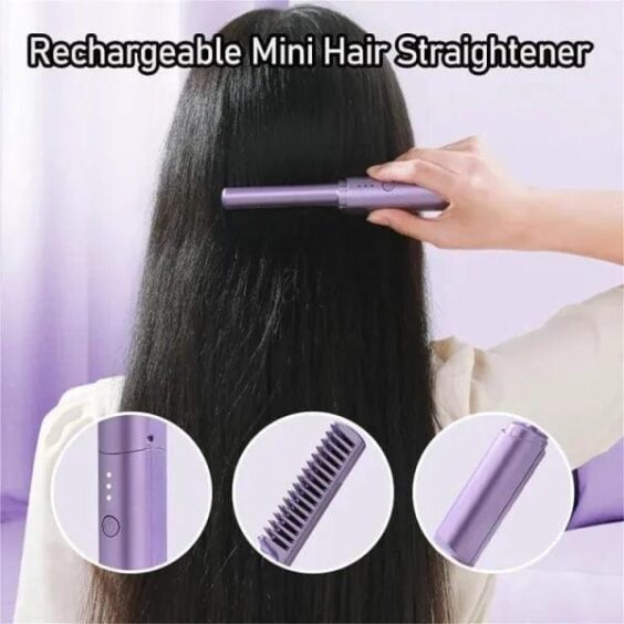 Wireless Professional Hair Straightener Curler Comb