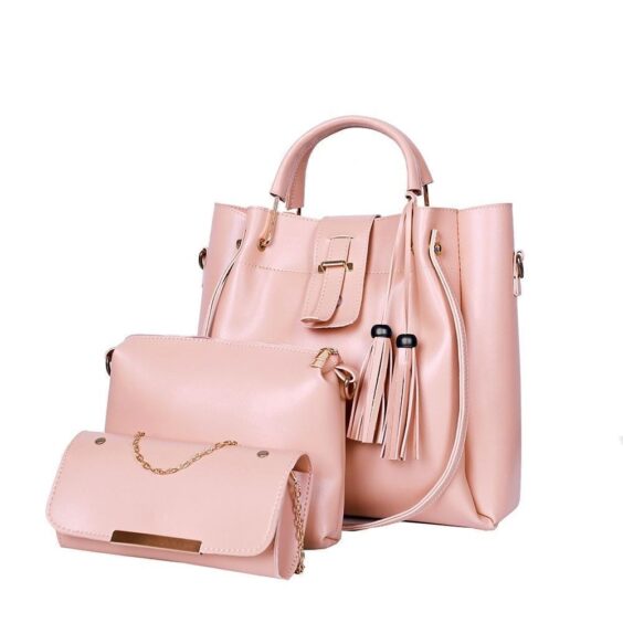 3 Pcs PU Leather Handbag - Image 4